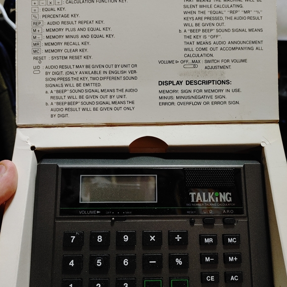 Vintage Talking Calculator - Picture 2 of 3